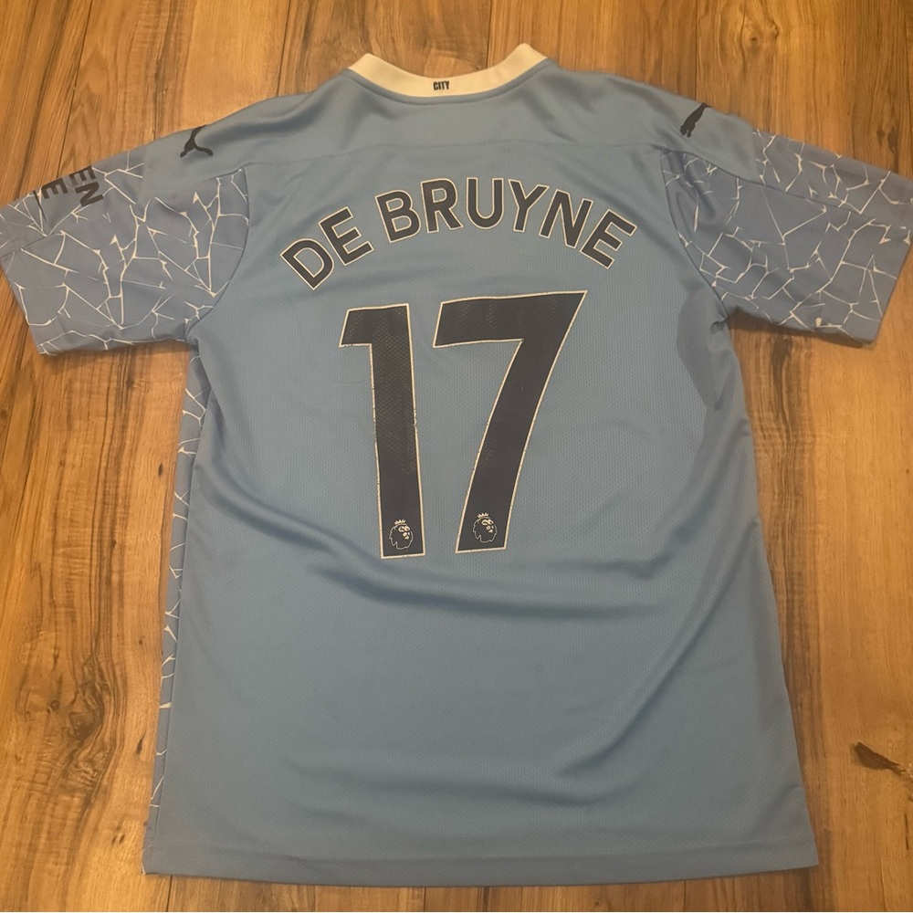 Puma Light Blue De Bruyne 17 Jersey
